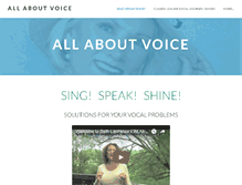 Tablet Screenshot of allaboutvoice.com